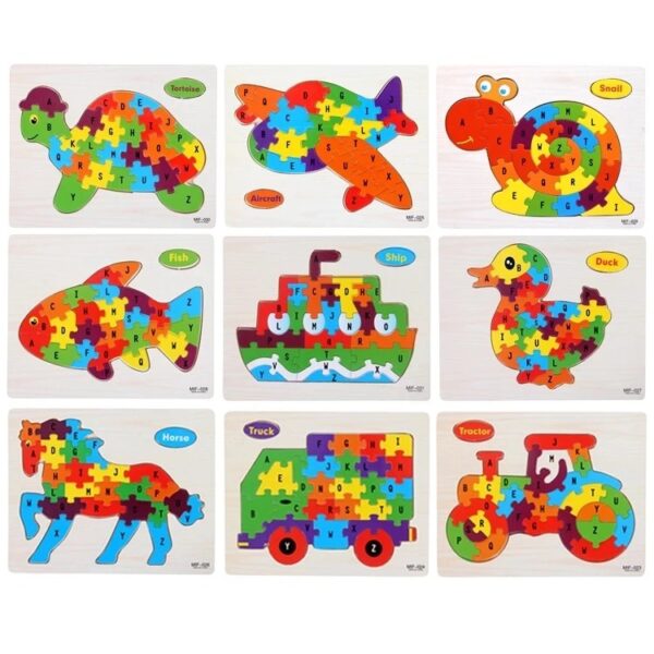 Puzzle créatif de pièces en 3D, jouet pour enfants, voiture, dinosaure, animaux construction numérique